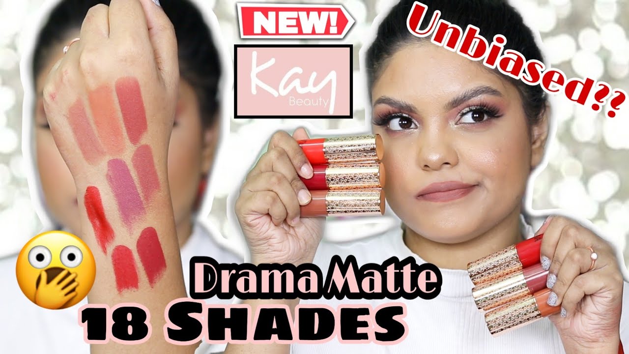 NEW KAY BEAUTY MATTE DRAMA LIPSTICK | REVIEW & SWATCHES