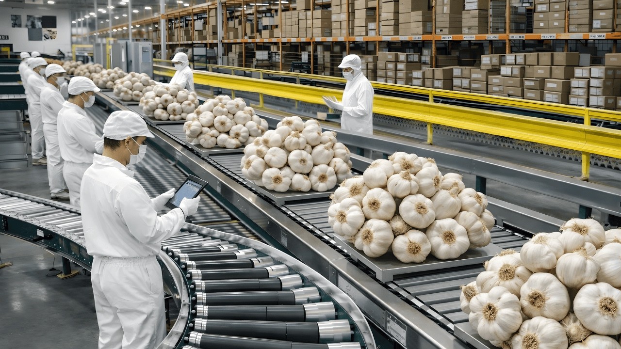 Inside a Modern Garlic Factory: From Fresh Cloves to Packaged Garlic Powder (Full Process)