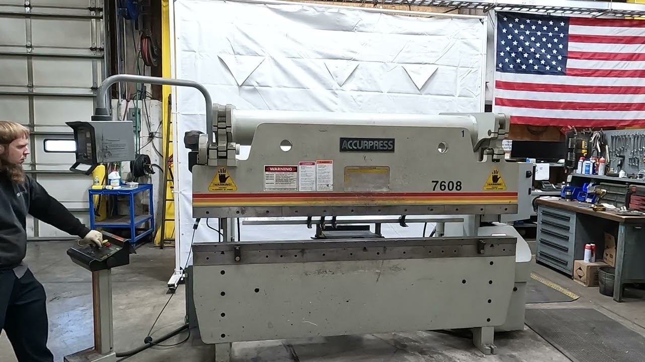 SKU 237110 Accurpress 7608 Hurco Autobend 7 60 Ton 8' Automatic Hydraulic Press Brake 208V