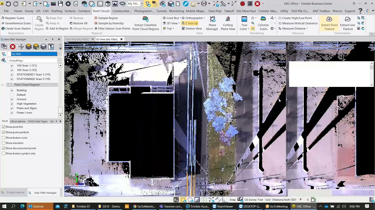 Trimble SX10/12 TBC WorkFlow, Part 3 - Feature Extraction, Surface Creation & Exporting