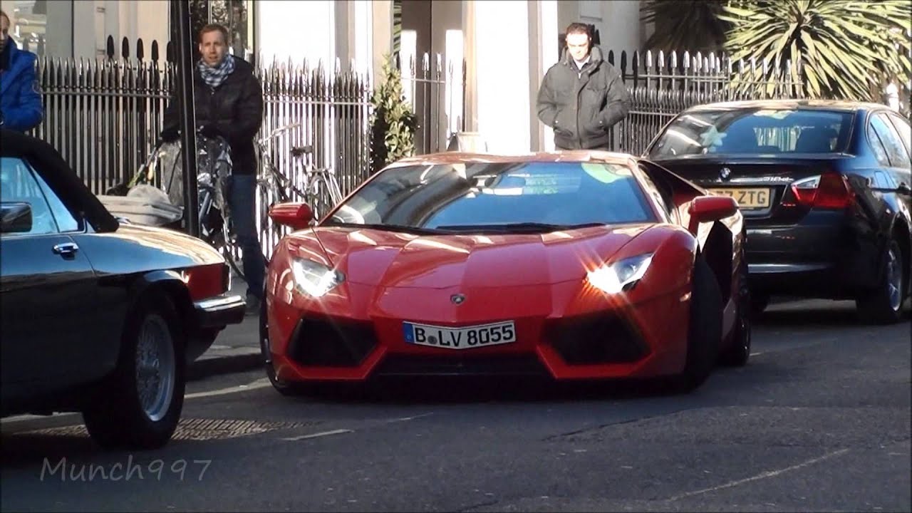 EPIC Supercars in London March 2013 - Red Aventador, Viper, SLR Edt. McLaren + Loads more!