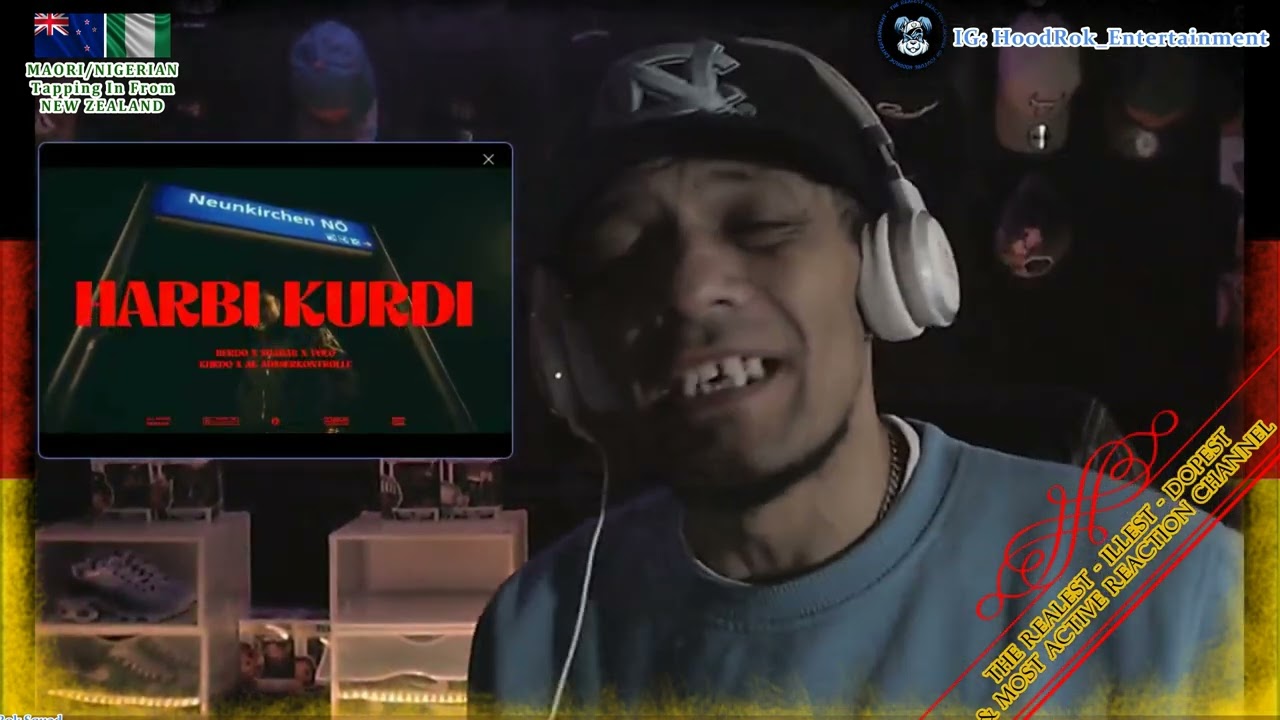 German Rap Reaction: SHABAB & BERDO & VOLO & KARDO & KURDO & AK AUSSERKONTROLLE - HARBI KURDI