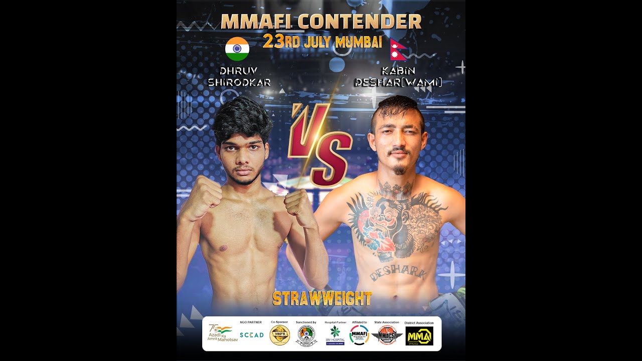Dhruv Shirodkar Vs Kabin Deshar Wami_MMAFI Mixed Martial Arts Federation India.