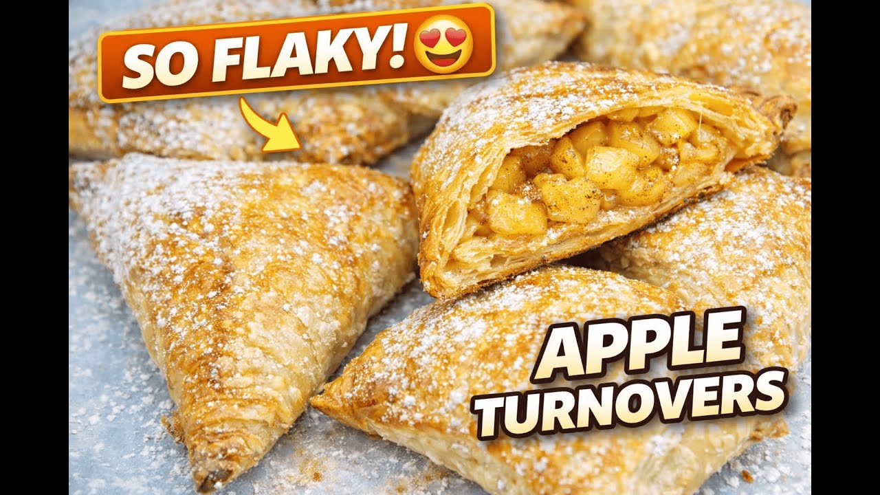 These Apple Turnovers Are So Flaky 🍎 | Easy Puff Pastry Recipe