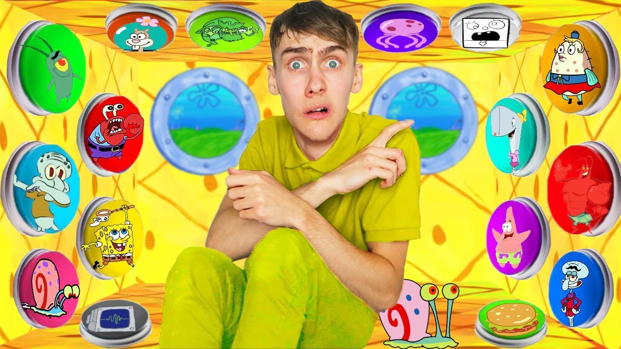 100 Spongebob Knoppen En Slechts 1 Is Juist (Challenge)