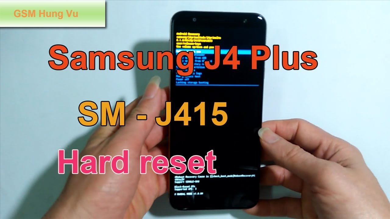 How To Hard Reset Samsung J4 Plus Forgot Pattern Lock.