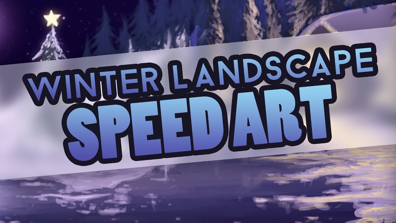 FrostwindzDrawing - Winter Landscape - Speed Art