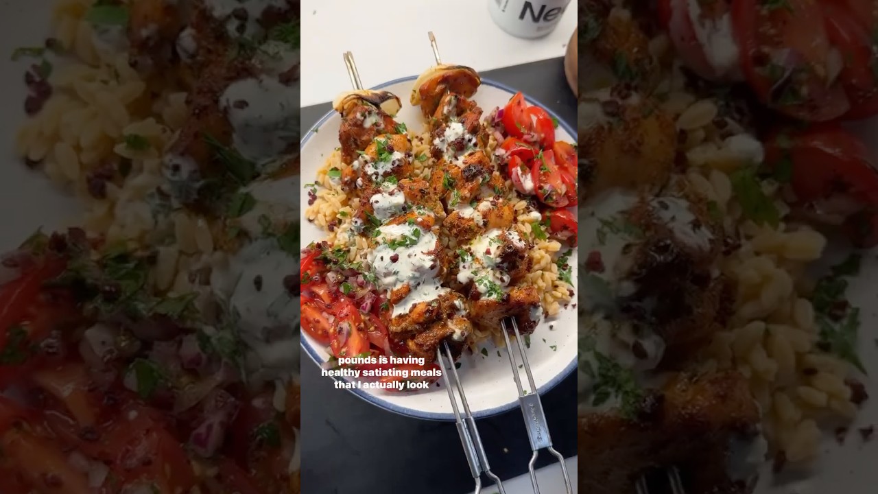 Middle Eastern chicken skewers in the oven (or air fryer!)