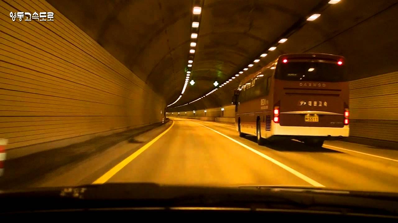 Driving in DaeGwanRyung Tennel, Korea