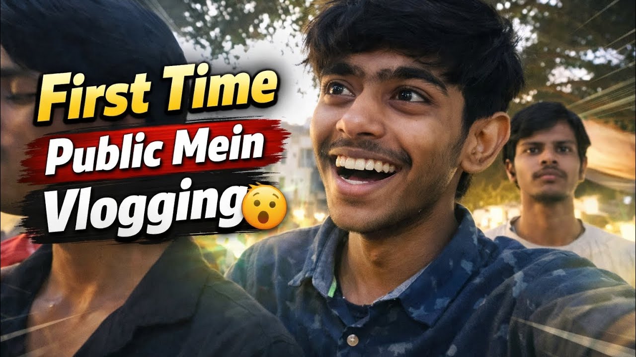 Finally Aaj public mein vlog bana liya 