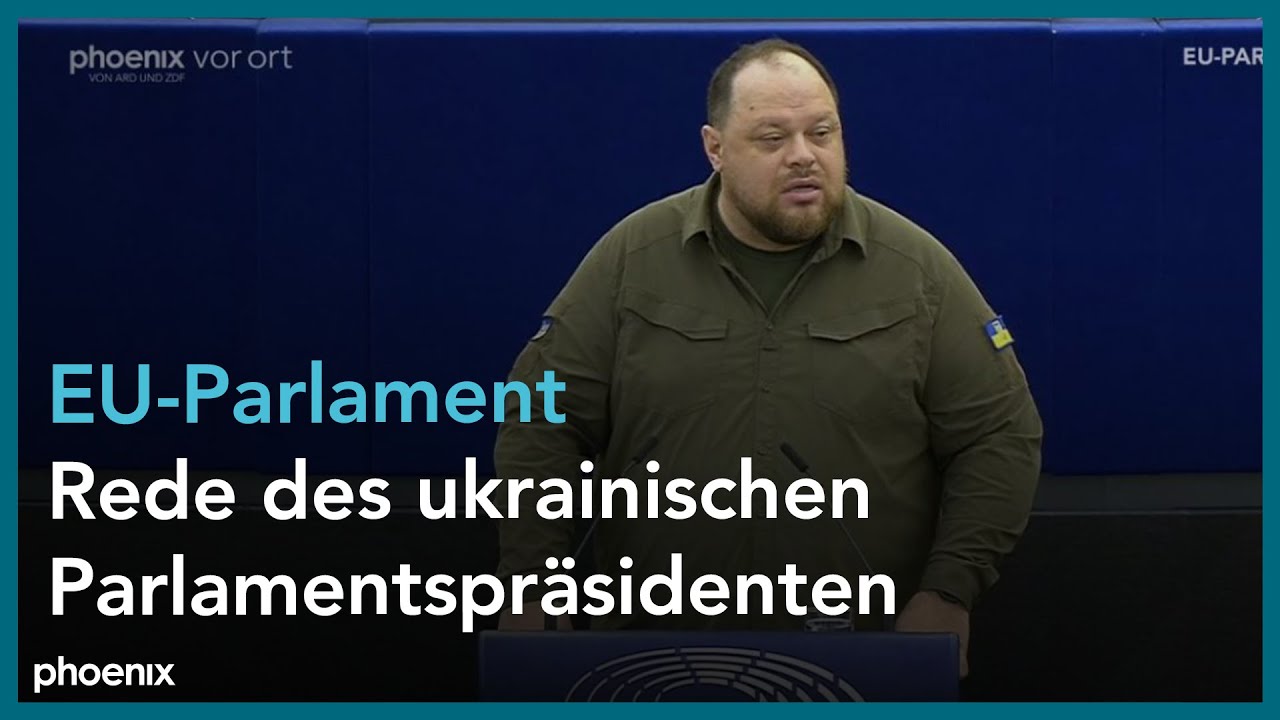 EU-Parlament: Rede von Ruslan Stefanchuk (Vorsitzender des ukrainischen Parlaments)