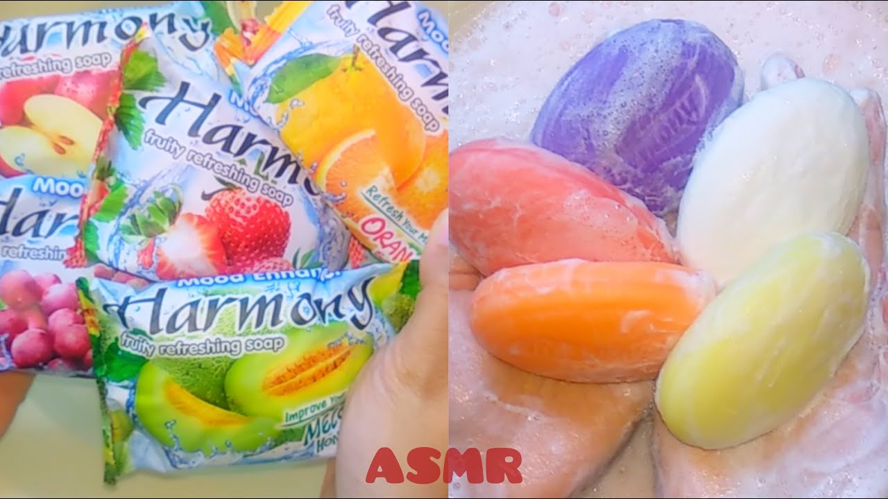 #Request109 ASMR  Lathering All set Sabun Harmony CANDY Soap Oddly Satisfying Sounds