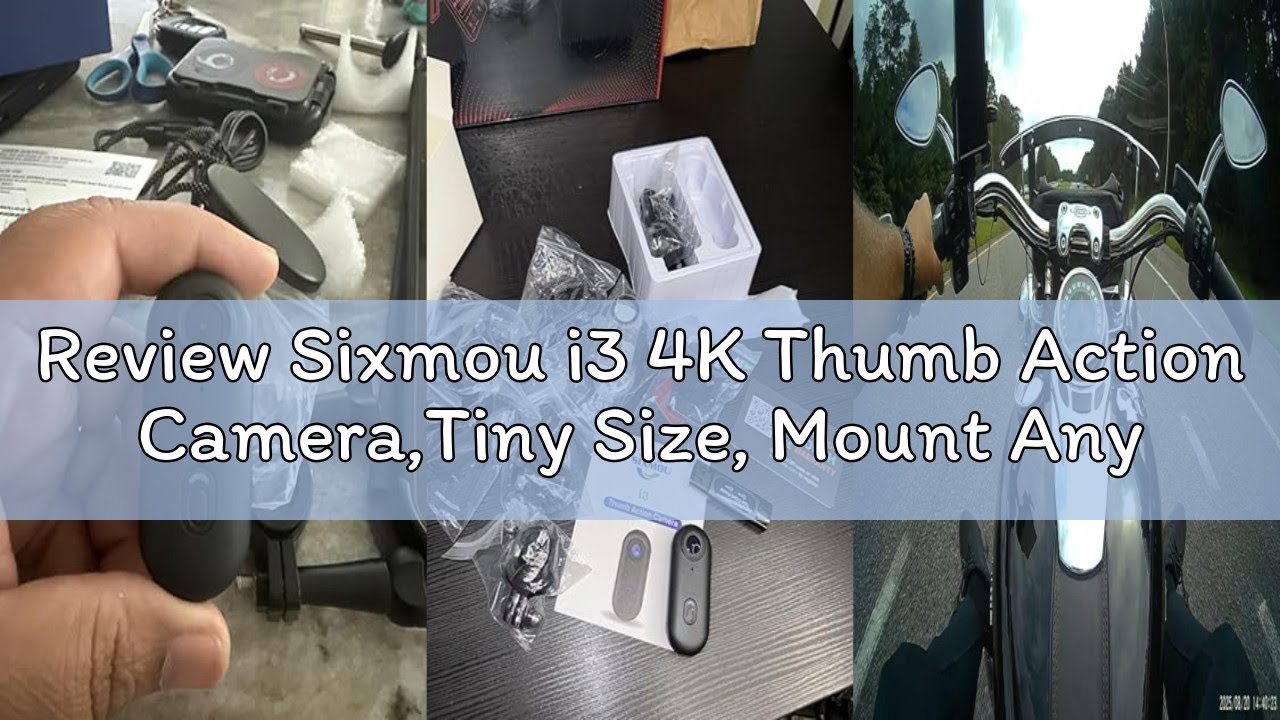 Review Sixmou i3 4K Thumb Action Camera,Tiny Size, Mount Anywhere,Small Body Camera with Spring Clip