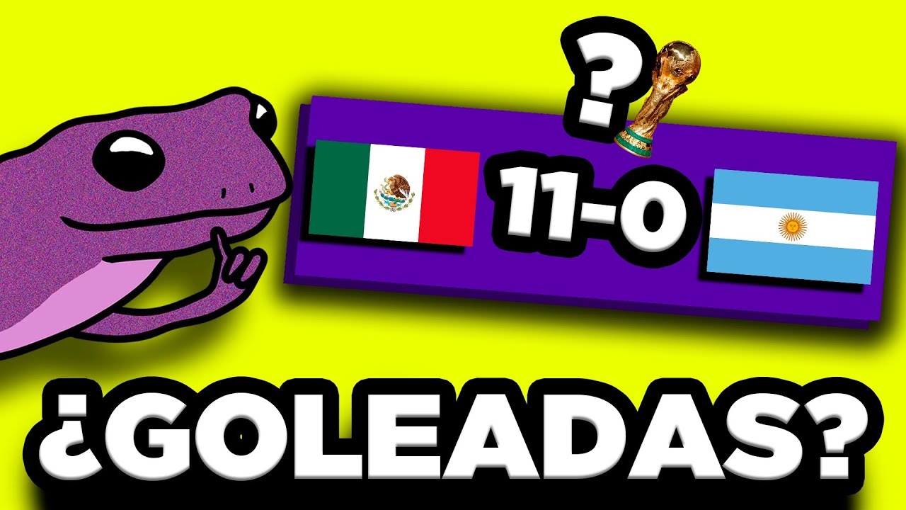 La MAYOR GOLEADA de cada COPA INTERNACIONAL - Selecciones