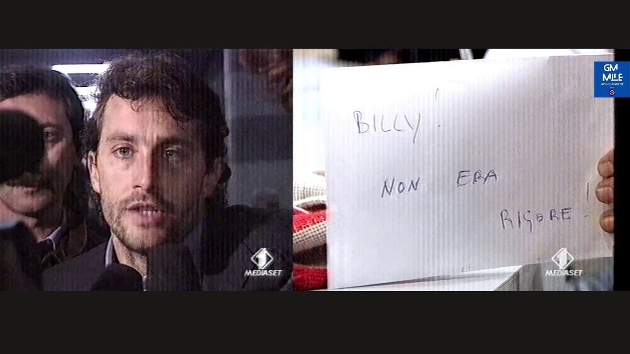 1998-99 (8^ - 08-11-1998) Milan-INTER 2-2 Moviola - Intervista e Rissa per Ganz - Italia1