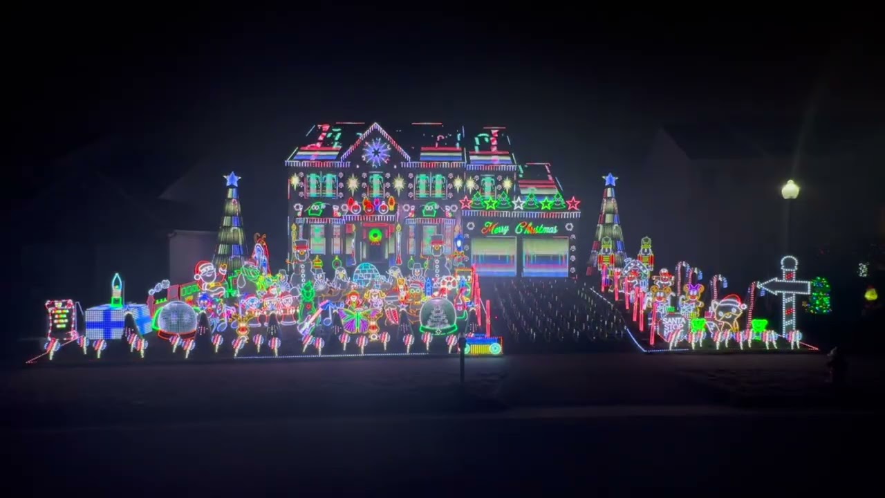 2025 Christmas Light Show - Candy Cane Lane