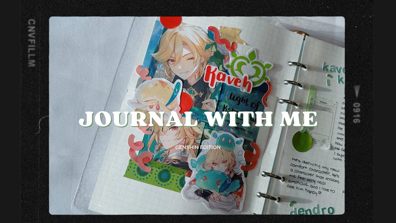 journal with me—genshin edition (Kaveh) 🏛️ 6 ring binder