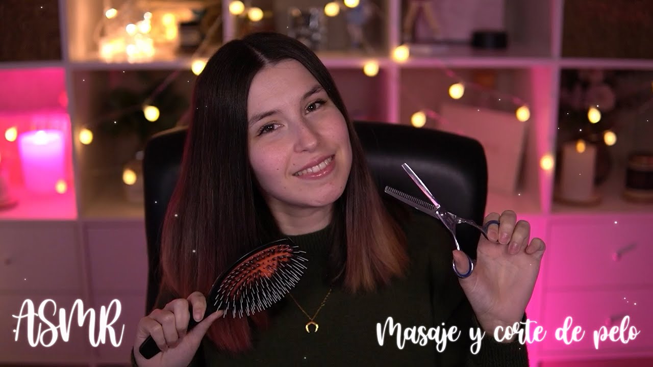 ASMR | Masaje y corte de pelo (tocando tu cabecita) | BlueYeti
