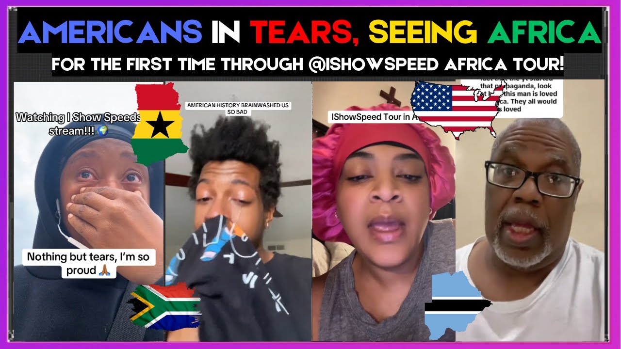 🇬🇭🇺🇸 AMERICANS IN TEARS, SEEING AFRICA FOR THE FIRST TIME + @ISHOWSPEED AFRICA TOUR | Kamma Dyn