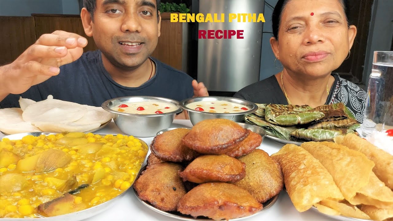 BENGALI PITHA RECIPE WITH EATING SHOW
