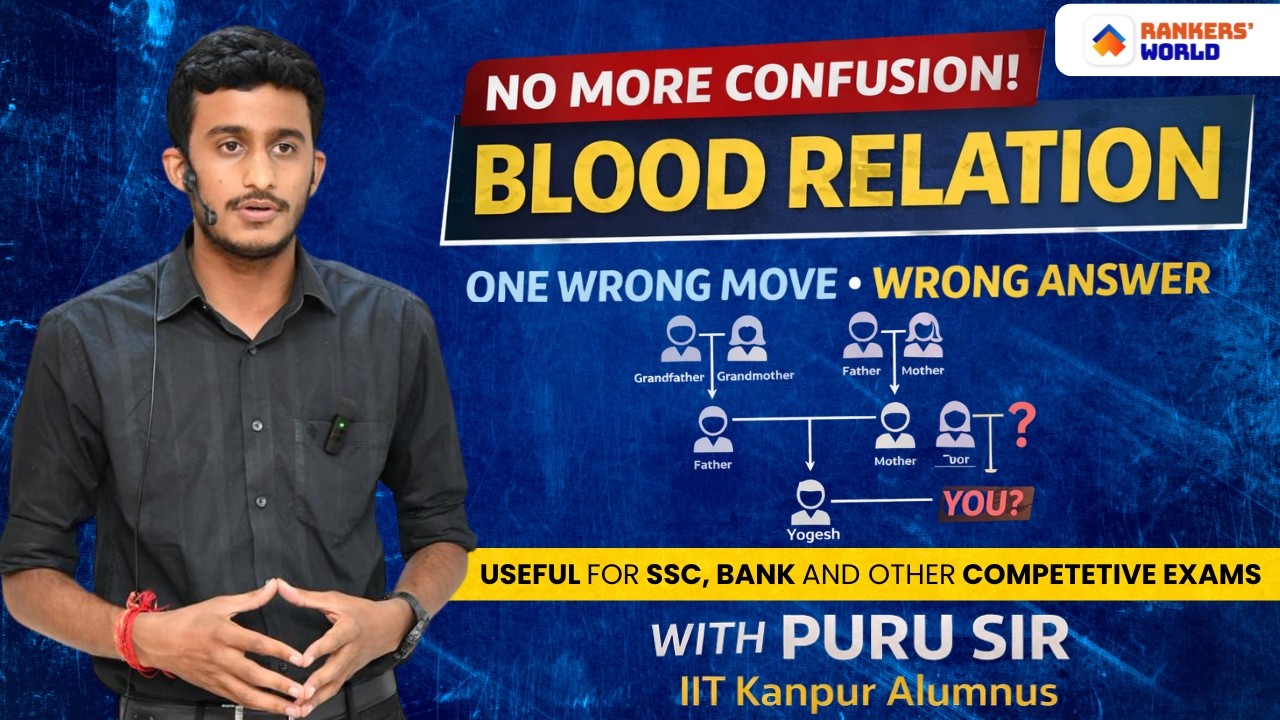 Blood Relation Complete Concept | SSC, Bank & Other Competitive Exams | Puru Sir (IIT Kanpur)