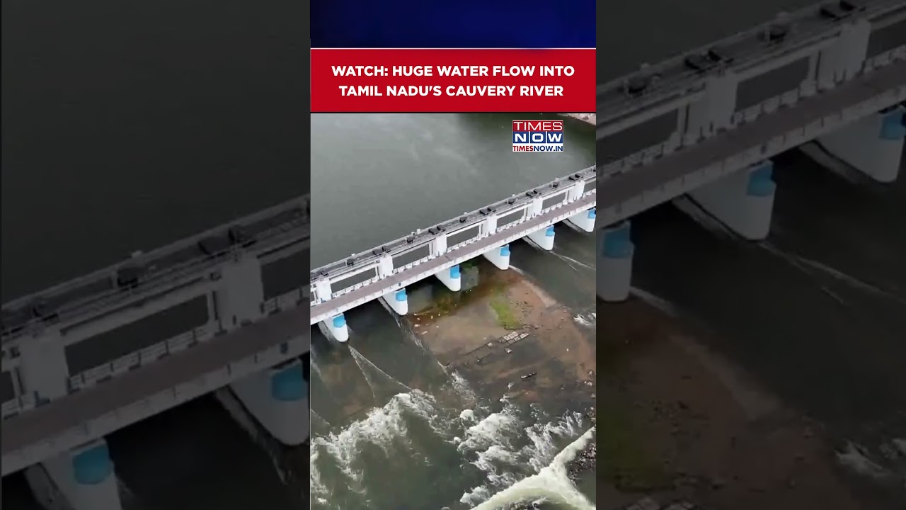 Tamil Nadu: Cauvery River Sees Major Water Flow In Tiruchirappalli | Watch Video #shorts