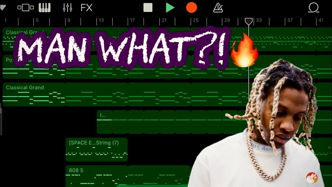 How to make a DARK AGGRESSIVE TRAP Beat on GarageBand iOS!!