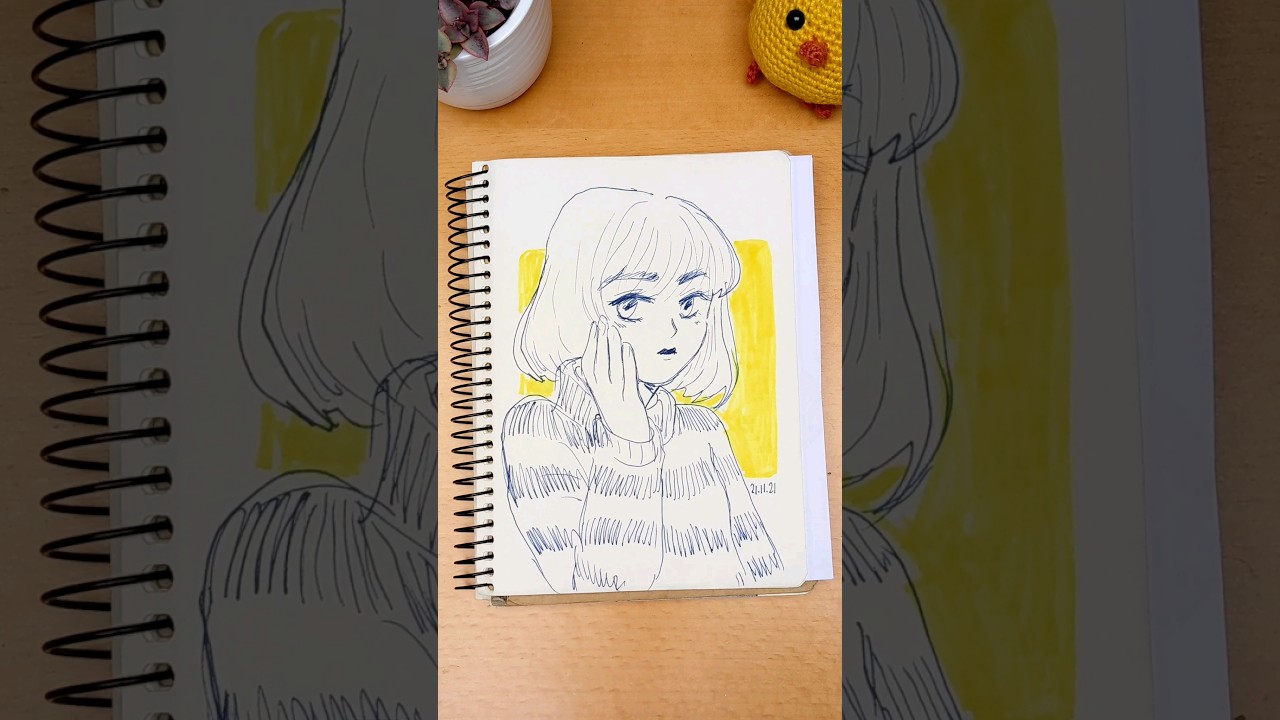 Blushing #drawingoftheday #drawingshortvideos #drawingvideo #mangagirl #manga #dessinmanga