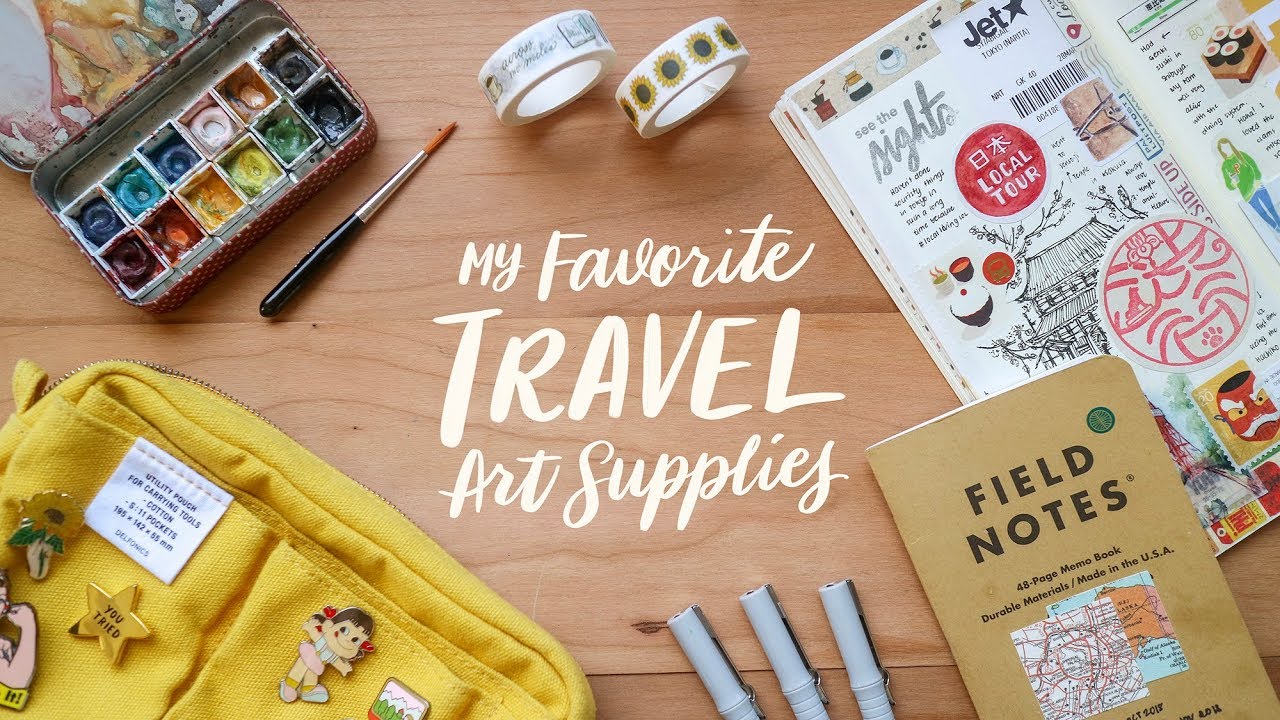 My Favorite Travel Art Supplies 🎨 | Abbey Sy