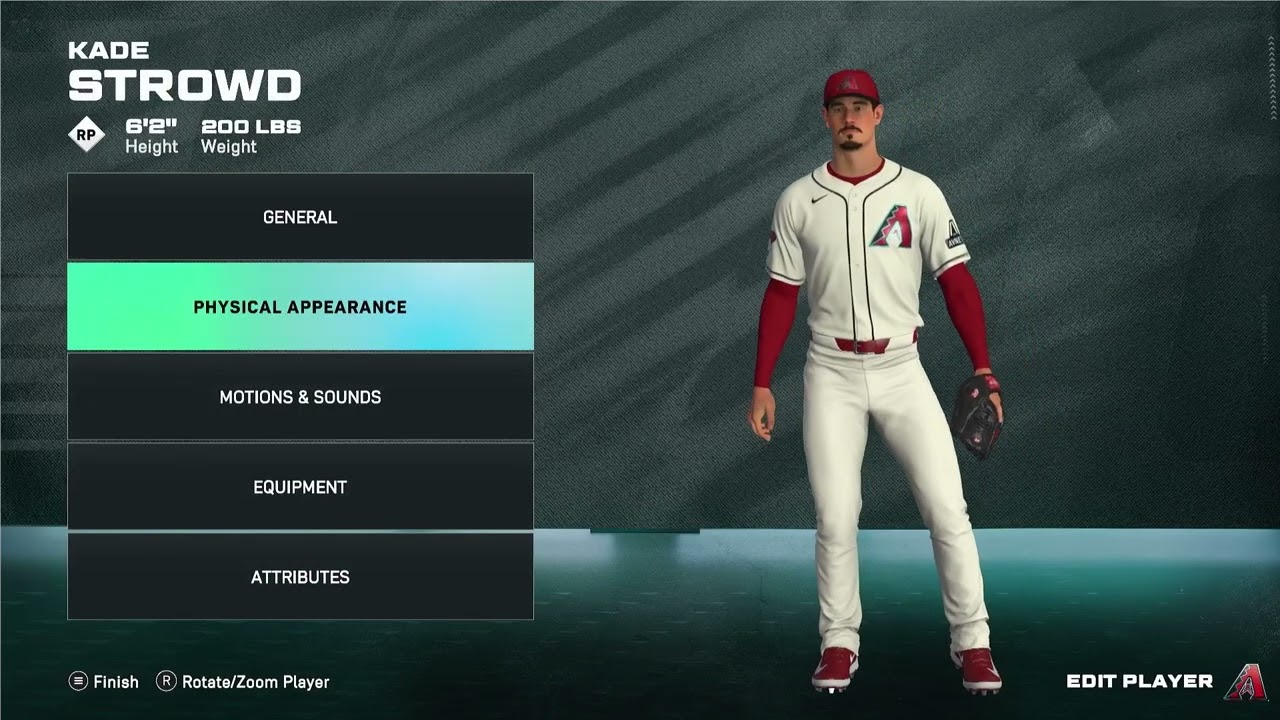 MLB The Show 26: Как изменить глаза и брови игрока