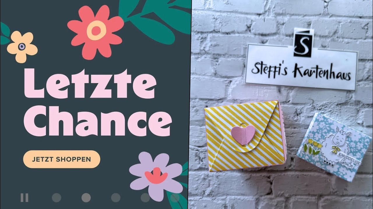 Fröhlich zugestellt Stanzform für Verpackung neu interpretiert reduziert im Sale mit KnuddelSchaf