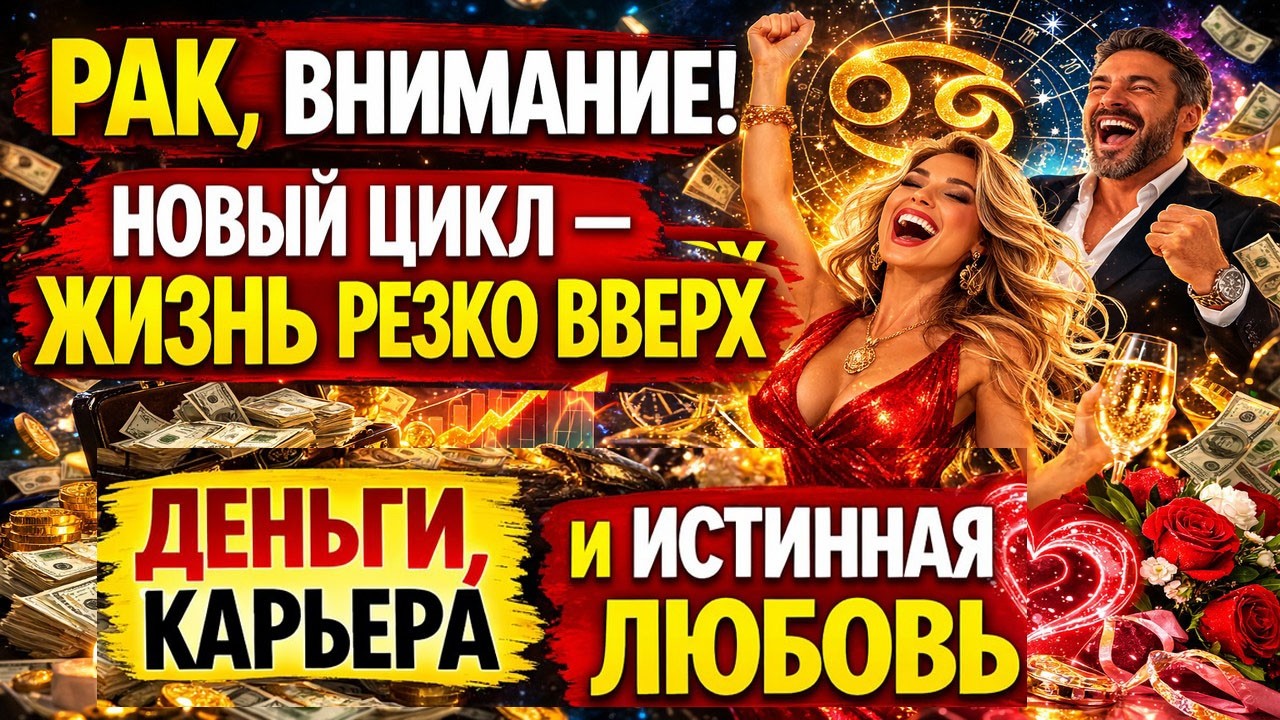 РАК НЕ ПАДАЙ ОТ ШОКА❗Такого ПРОГНОЗА НЕ БЫЛО💥Солнце СДЕЛАЕТ ЖИЗНЬ СЧАСТЛИВОЙ БОГАТОЙ💵