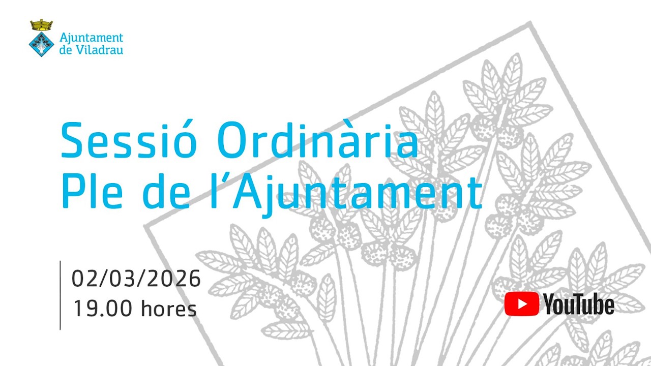 Sessió Ordinària Ple de l'Ajuntament