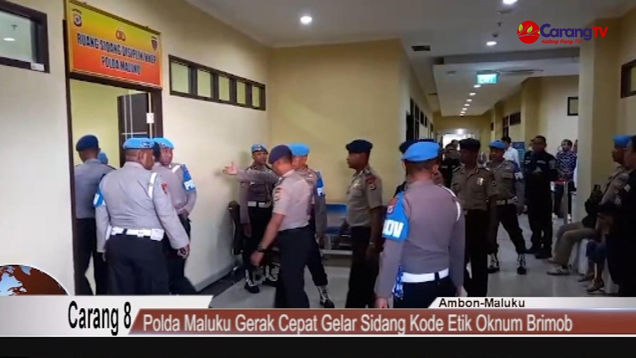 Polda Maluku Gerak Cepat Gelar Sidang Kode Etik Oknum Brimob