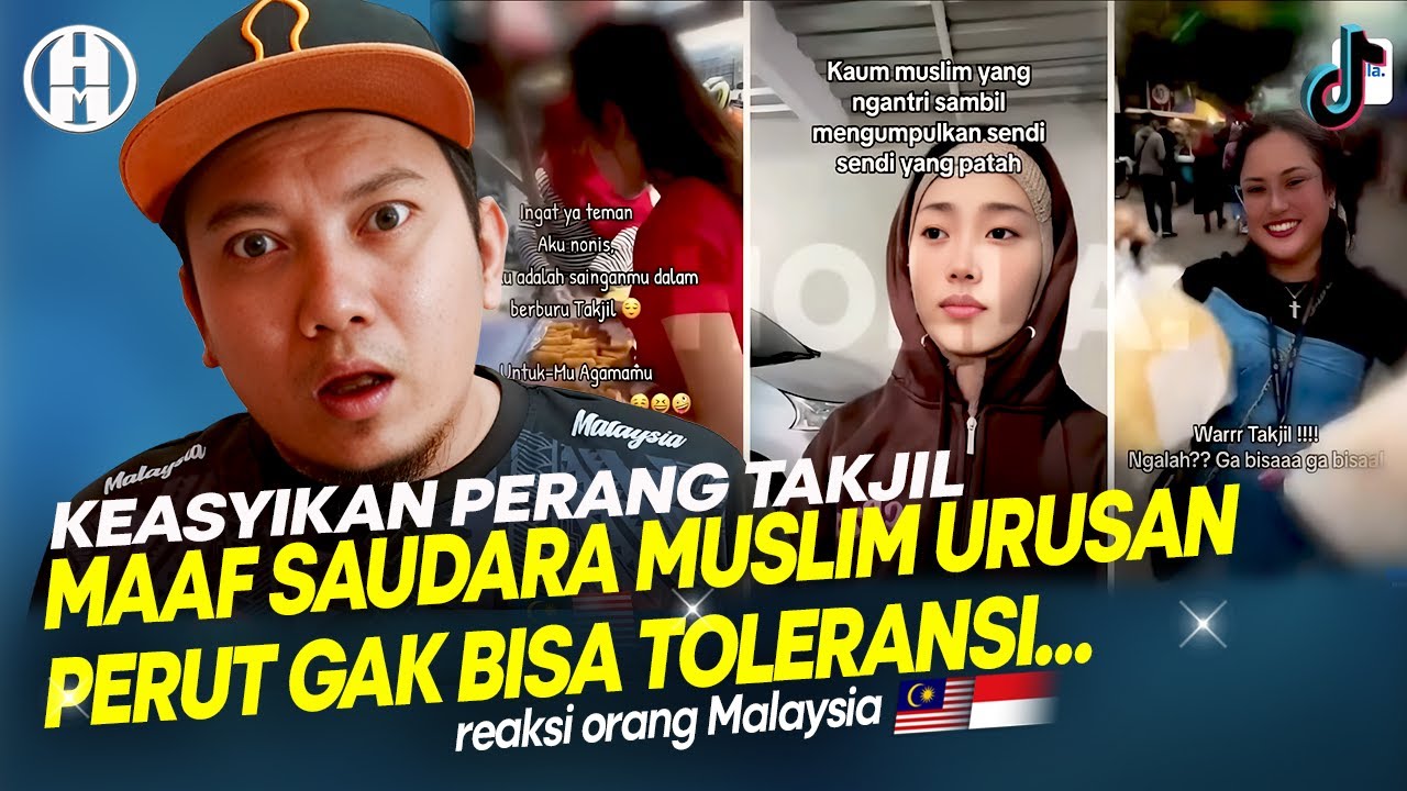🇮🇩😱 BERBURU TAKJIL ‼️ NONIS TOLONG DI KURUNG SAMPE MAGRIB GABISIN TAKJIL‼️ | 🇲🇾 Reaction
