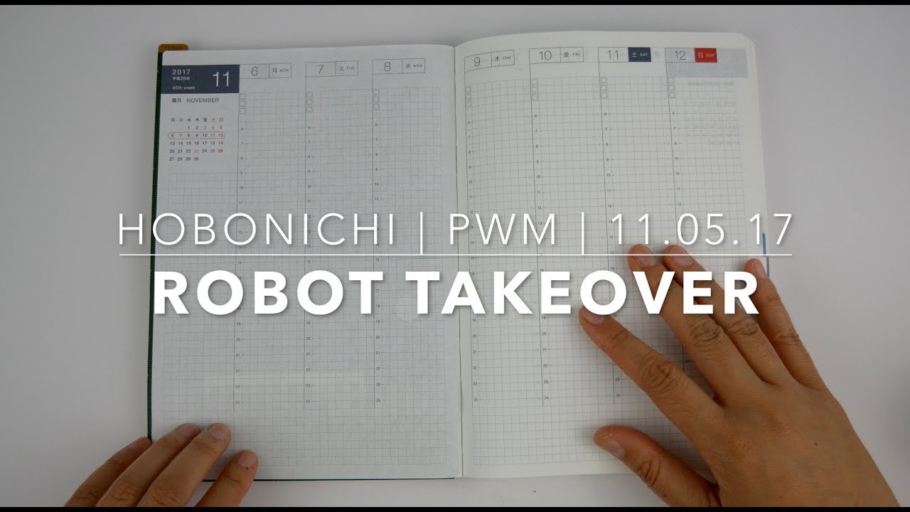 hobonichi cousin avec | plan with me | robot takeover