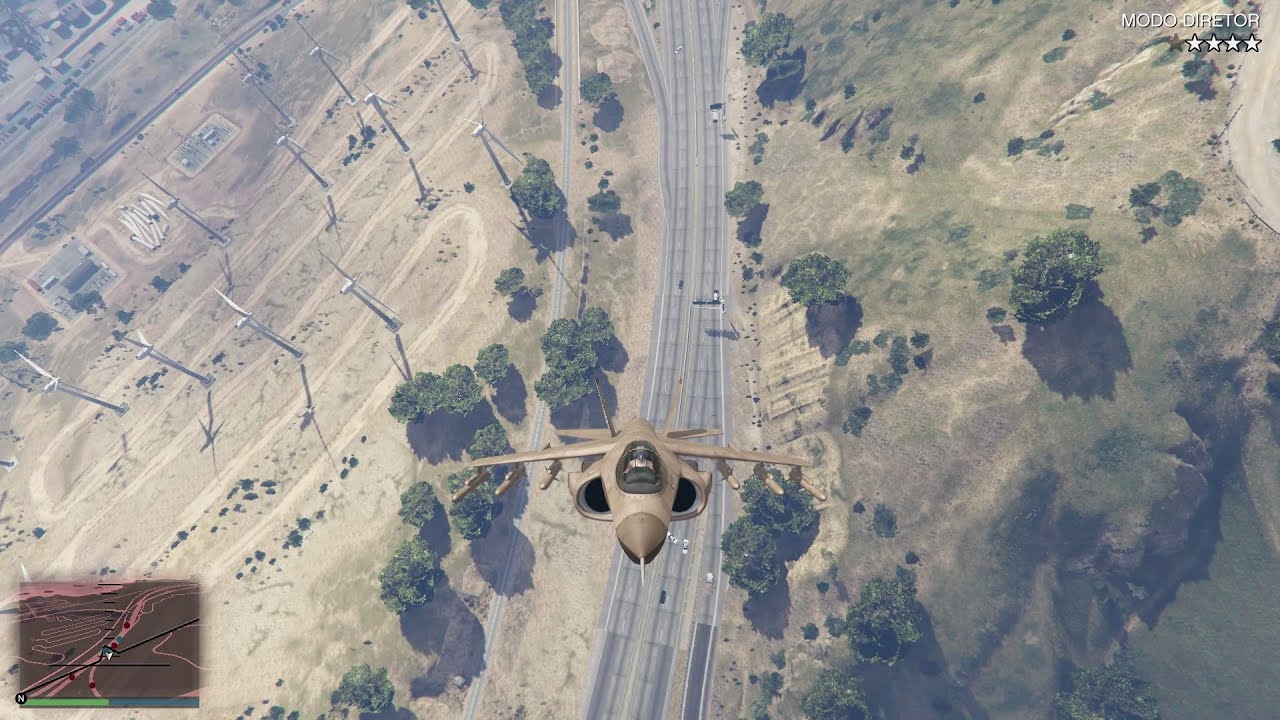 GTA 5 PC - Hydra Five Star Rampage (Director Mode) Jet griefer (NO Cheats)