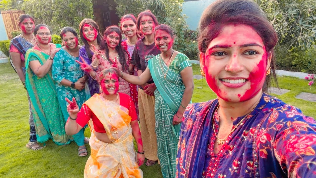 होळी स्पेशल सगळ्या मैत्रिणींचा धिंगाणा || अचानक होळी खेळलो |कोणीच कमी नाहीsakkhhyabahinisakkhhyajava