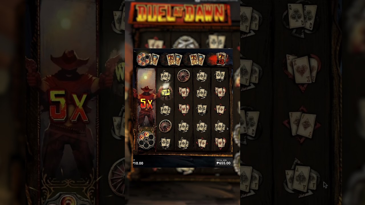 1st 200x from Duel at Dawn and 1st of 2 today! #videoslots #slots #hacksawgaming #slotmachine
