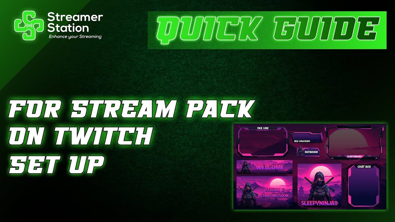 How to Attach a Stream Pack on Twitch | Ultimate OBS Studio Guide |