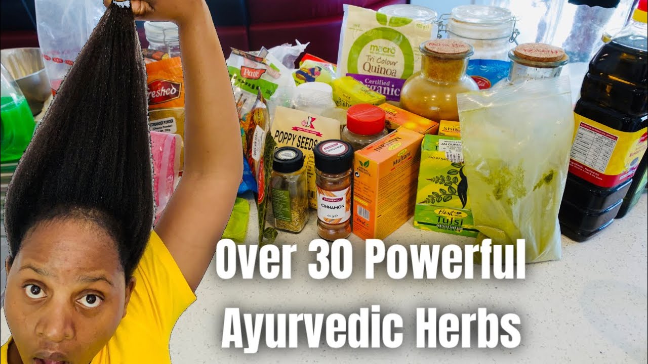 Diy Ayurvedic Hair GROWTH Oil Recipe! Over 30 Ayurvedic herbs ! How to make DIY  Ayurvedic hair oil