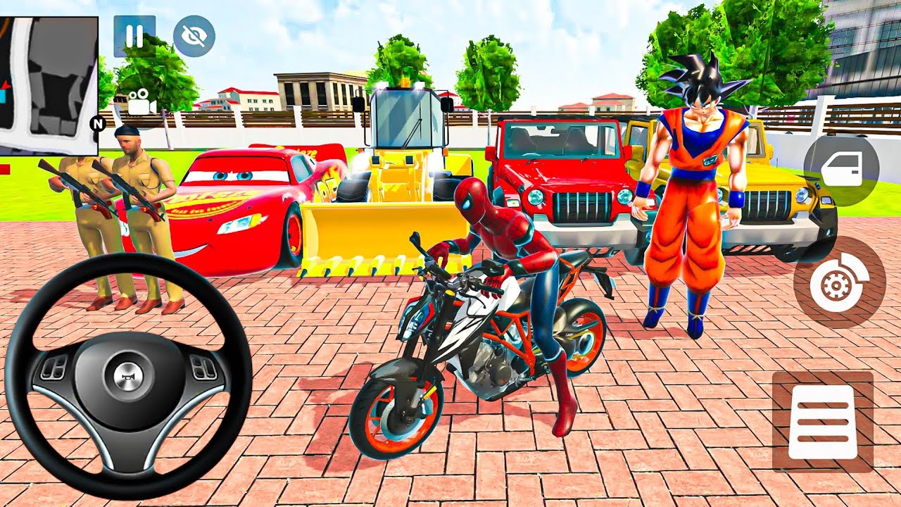 ❄️ Indian Thift Auto Game New Update 🐝 Spiderman & Ironman 🔥 Purchased Monster Cars Showroom Game 🎮