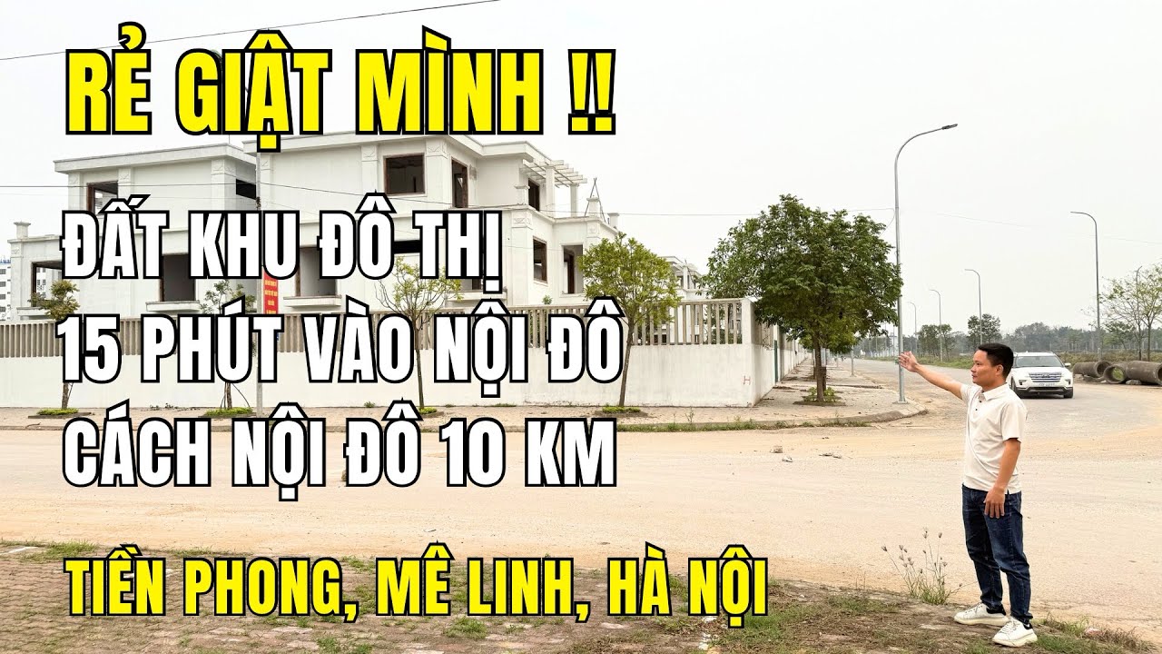 RẺ GIẬT MÌNH !! Đất nền khu đô thị Cienco 5 Mê Linh giá chỉ từ 50tr/m2 / bất động sản Mê Linh