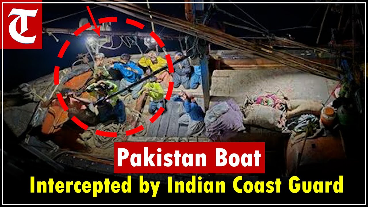 Pakistan Busted! Indian Coast Guard Intercepts Boat in Arabian Sea, 9 Detained