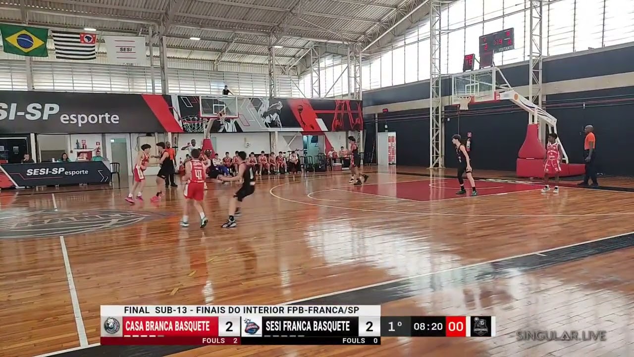 FINAL  - Sub13   FINAIS DO INTERIOR FPB - CASA BRANCA BASQUETE X SESI FRANCA BASQUETE - FRANCA/SP