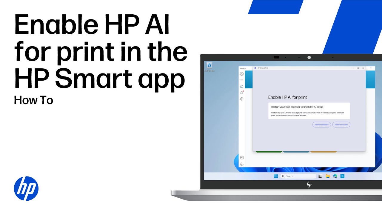 Enable HP AI for print in the HP Smart app | HP Support