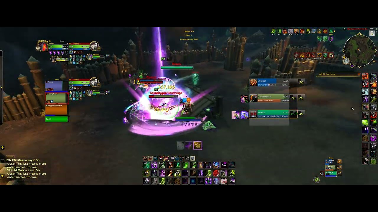 Solo Shuffle - 2K MMR - Destro Warlock POV