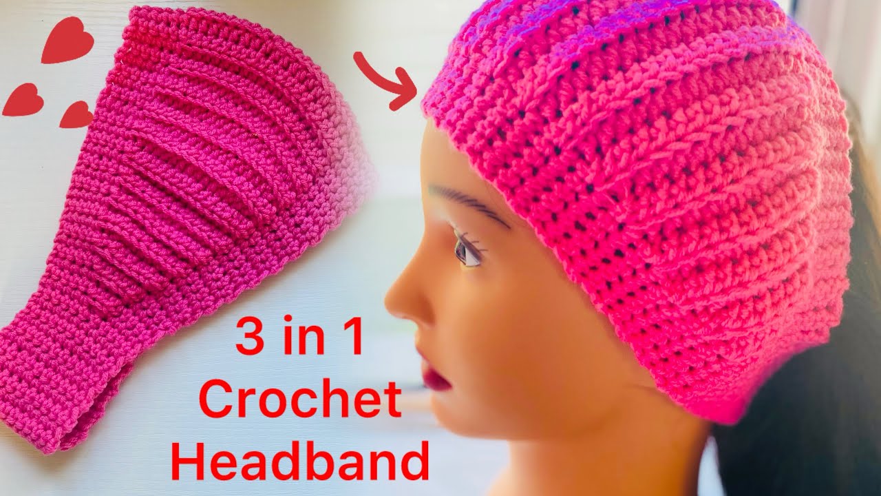 How to crochet 3 in 1 ear warmer | neck warmer | headband