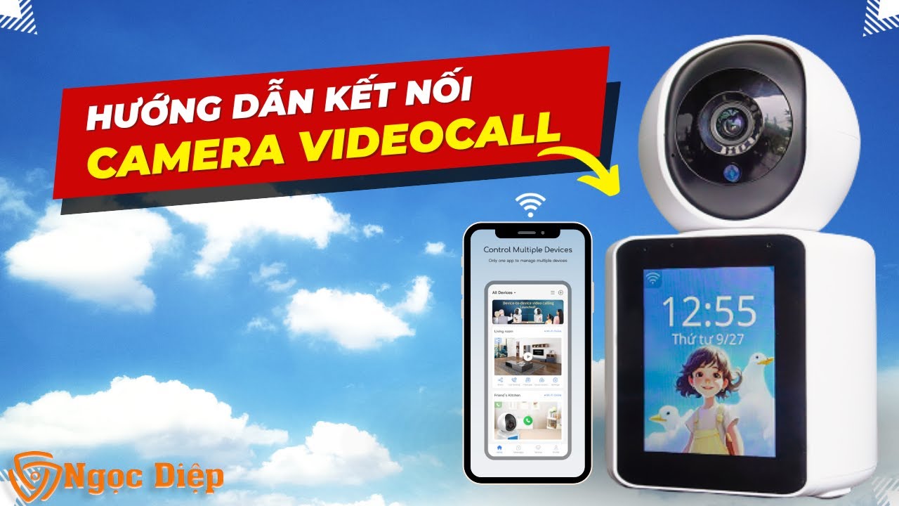 Cách kết nối camera gọi video có màn hình cực đơn giản  | Camera Ngọc Diệp #cameragoidien