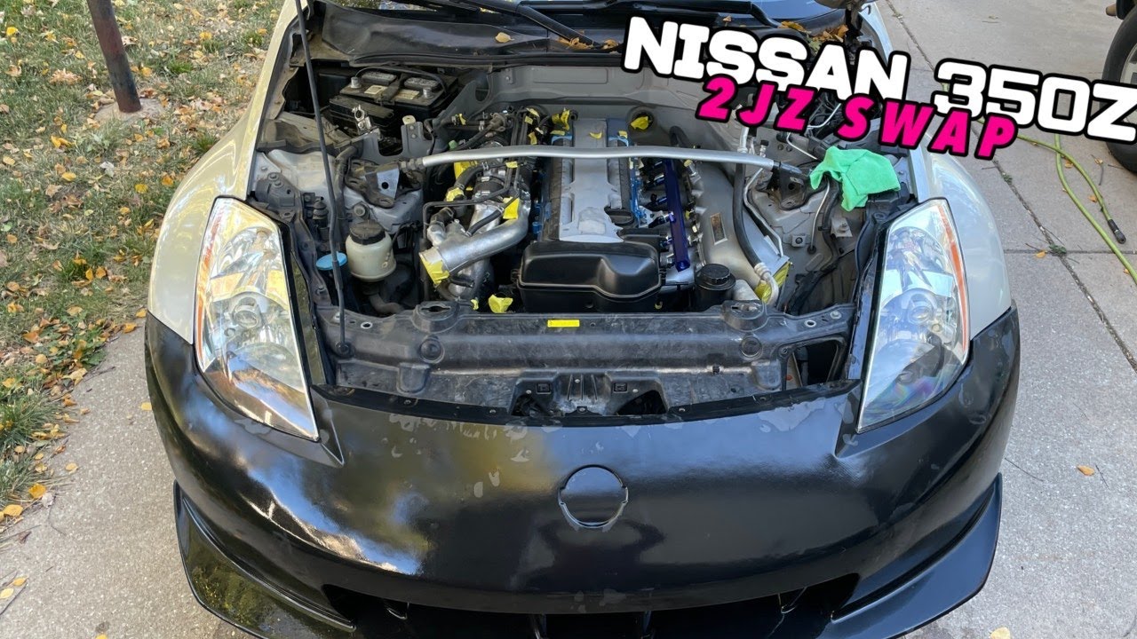 Tackling what's left on the Twin Turbo 2JZ 350Z: Part 1: Turbo Coolant Hoses + Driveshaft Install